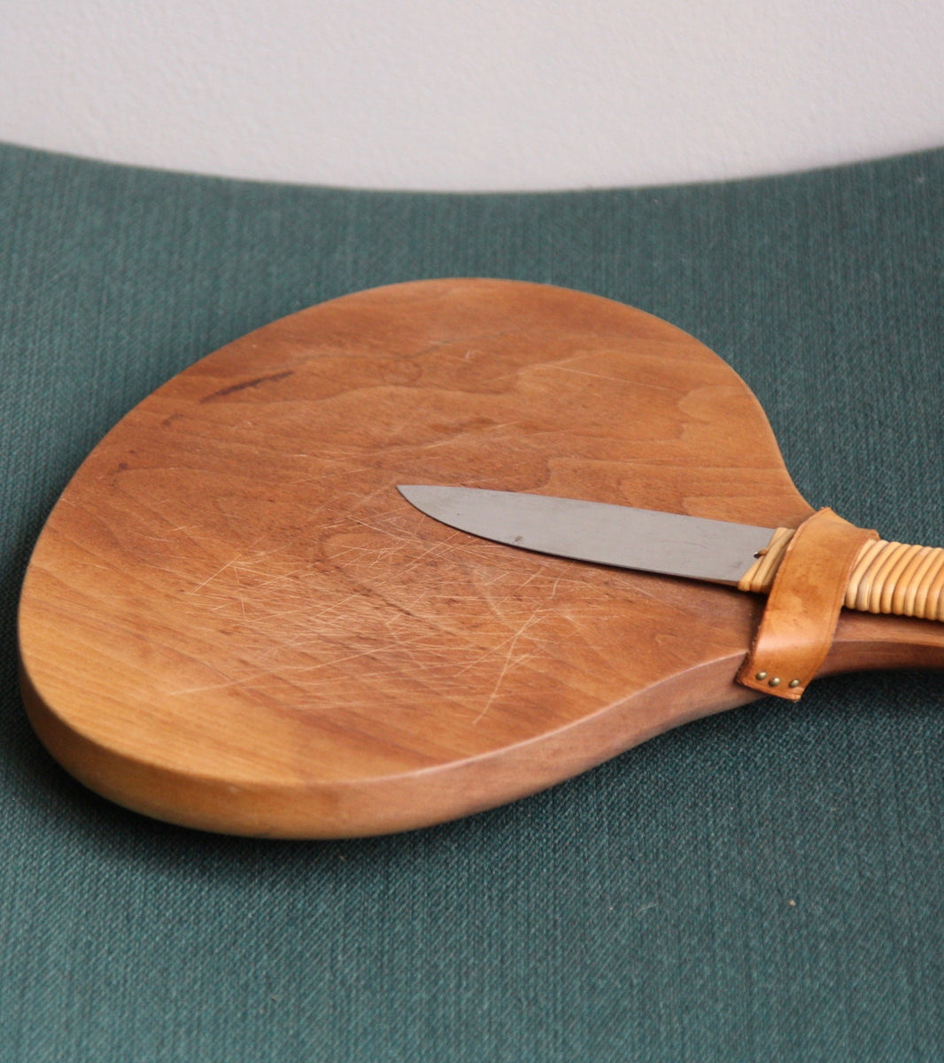 Cutting Board & Knife Set / #4363B/ Carl Auböck, C. 1950