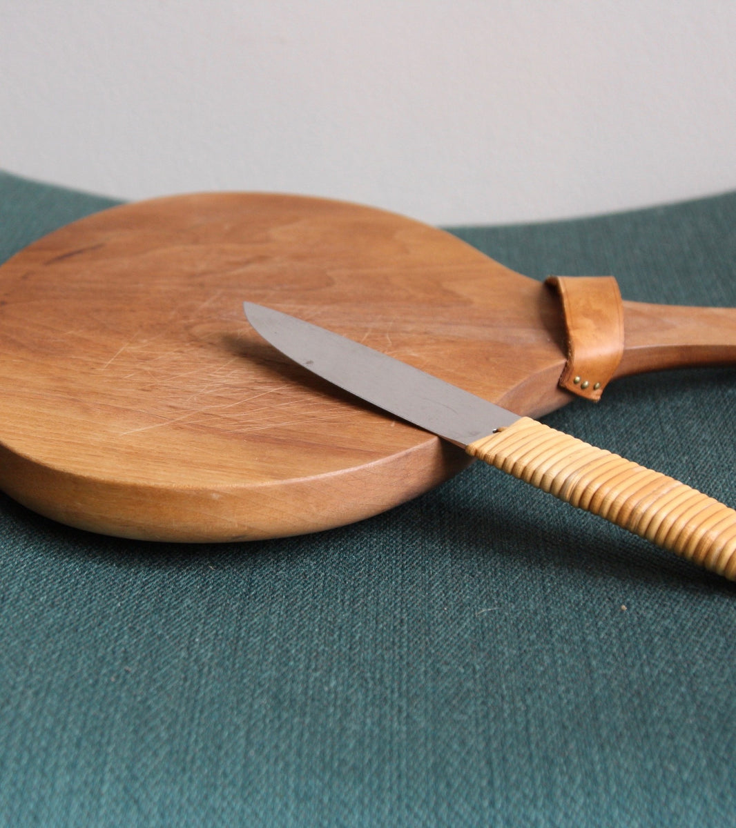 Cutting Board & Knife Set / #4363B/ Carl Auböck, C. 1950