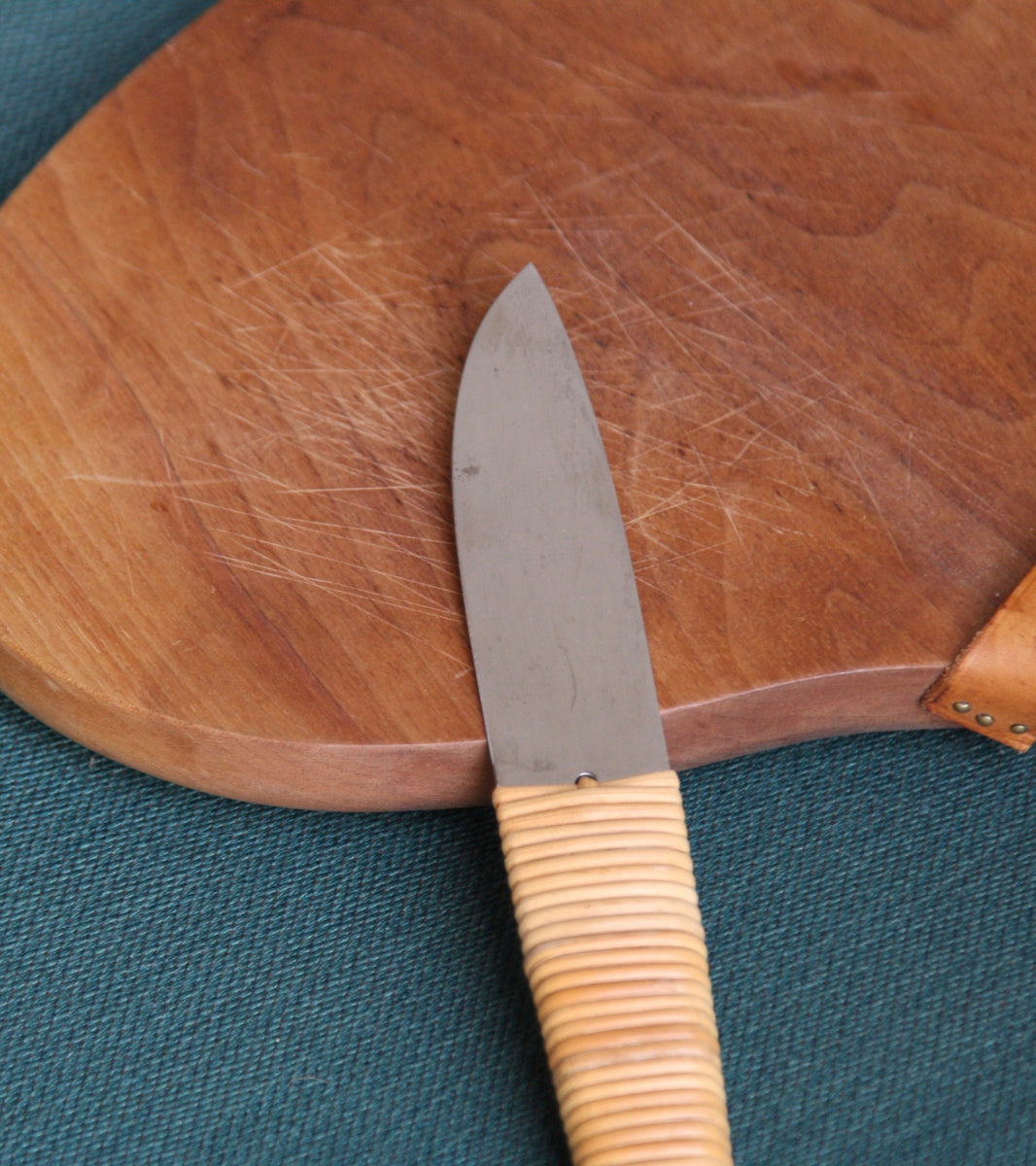 Cutting Board & Knife Set / #4363B/ Carl Auböck, C. 1950