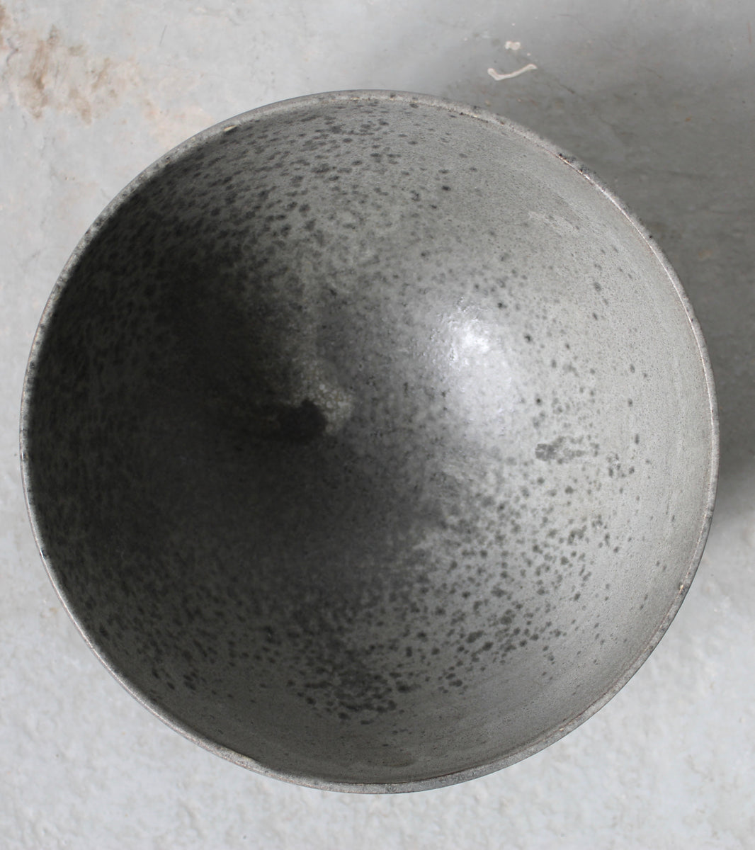 Deep Karahi Shaped Bowl / Grey Glaze