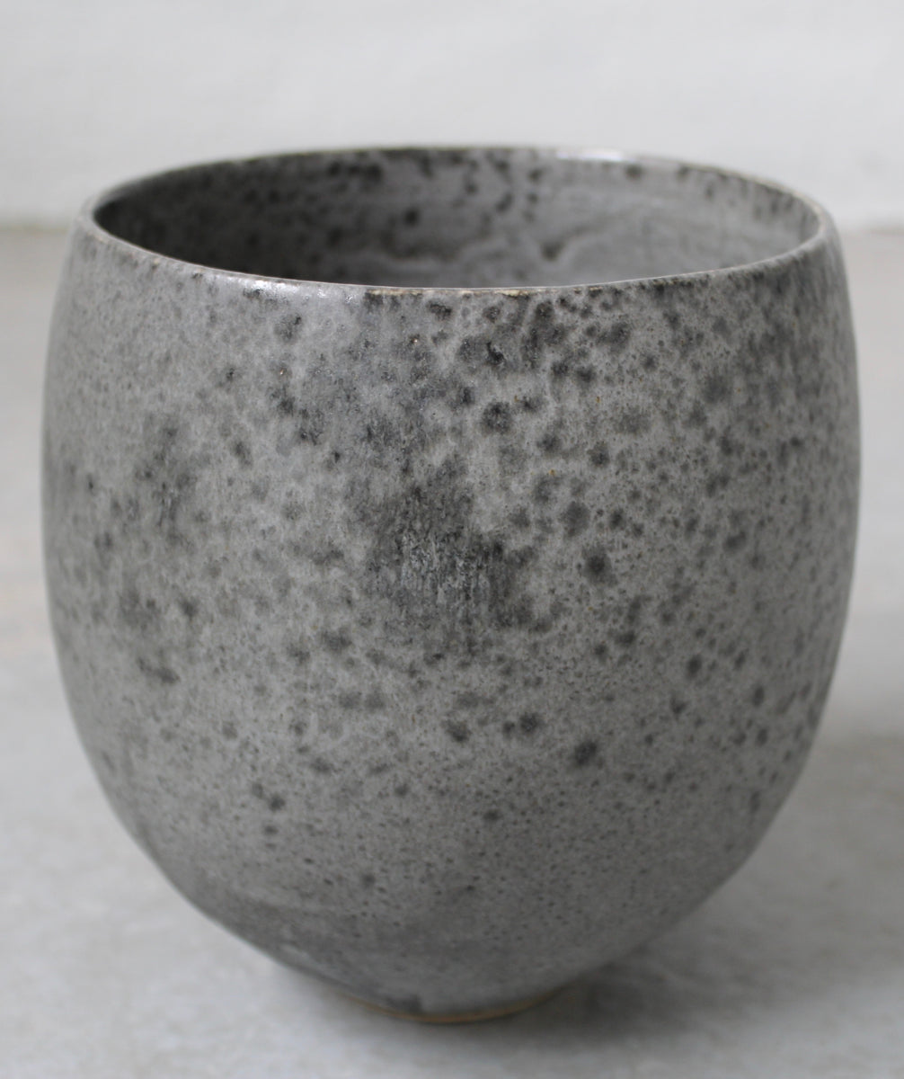 Small Bonshō Bell Shaped Planter <br> Grey Glaze