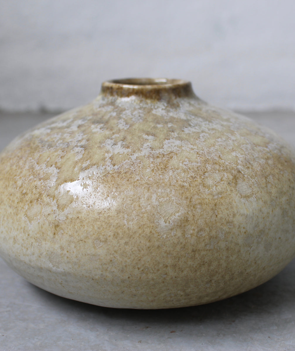 Onion Shaped Vase <br> Sand Glaze