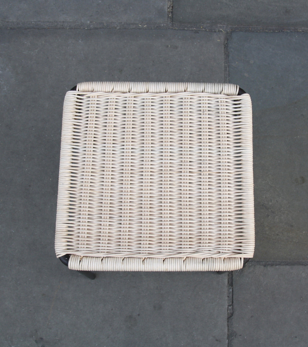 Small Square Wicker Table / Carl Auböck II