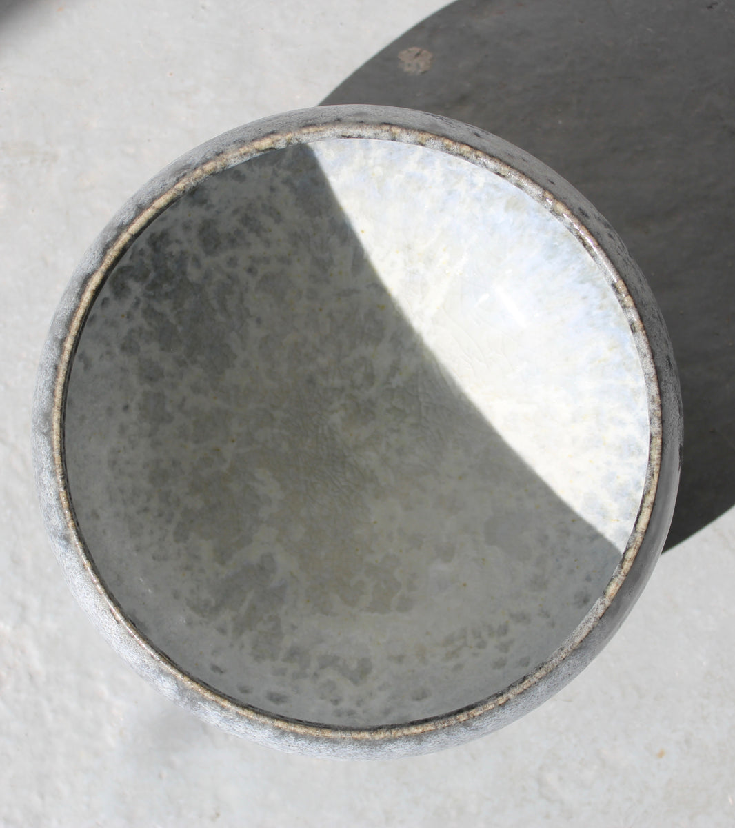 Small Cauldron Bowl <br> Grey Blue Glaze