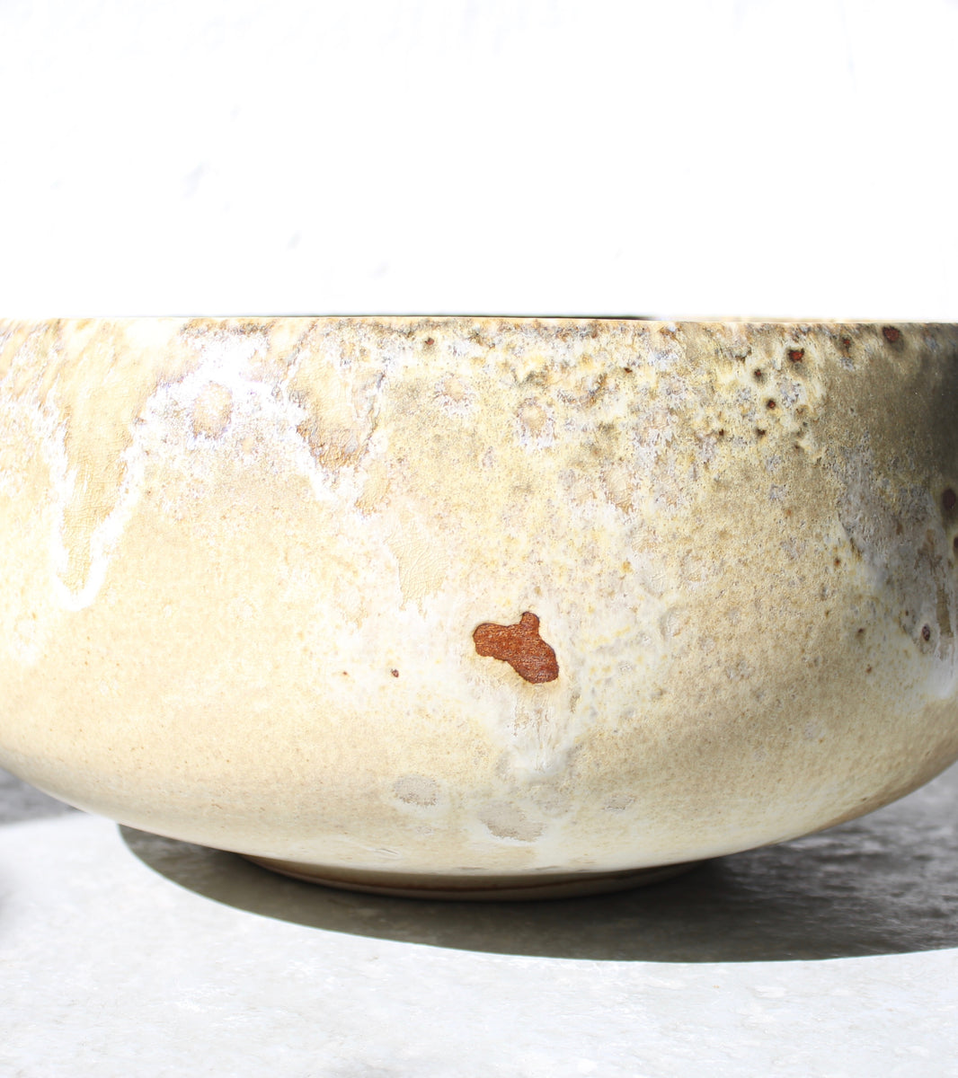 Large Cauldron Bowl <br> Sand Glaze