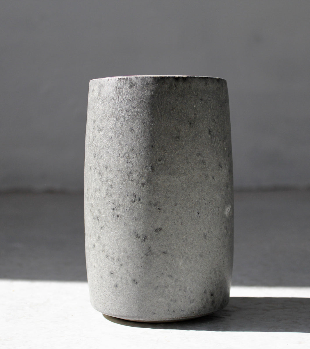 Brush Pot Vase / Granite Glaze