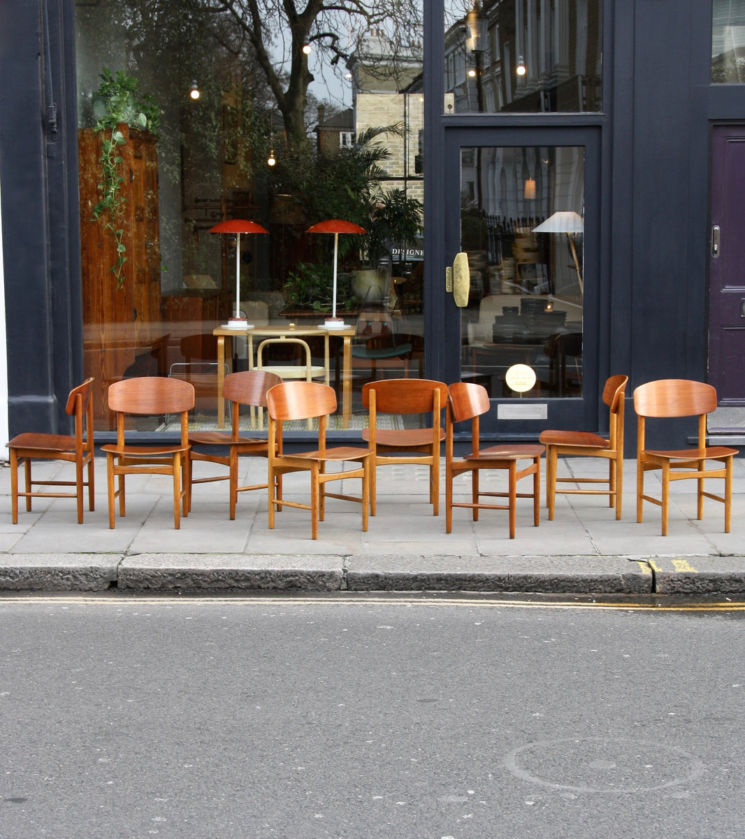 Set of Eight / Model #156 Chairs / Børge Mogensen