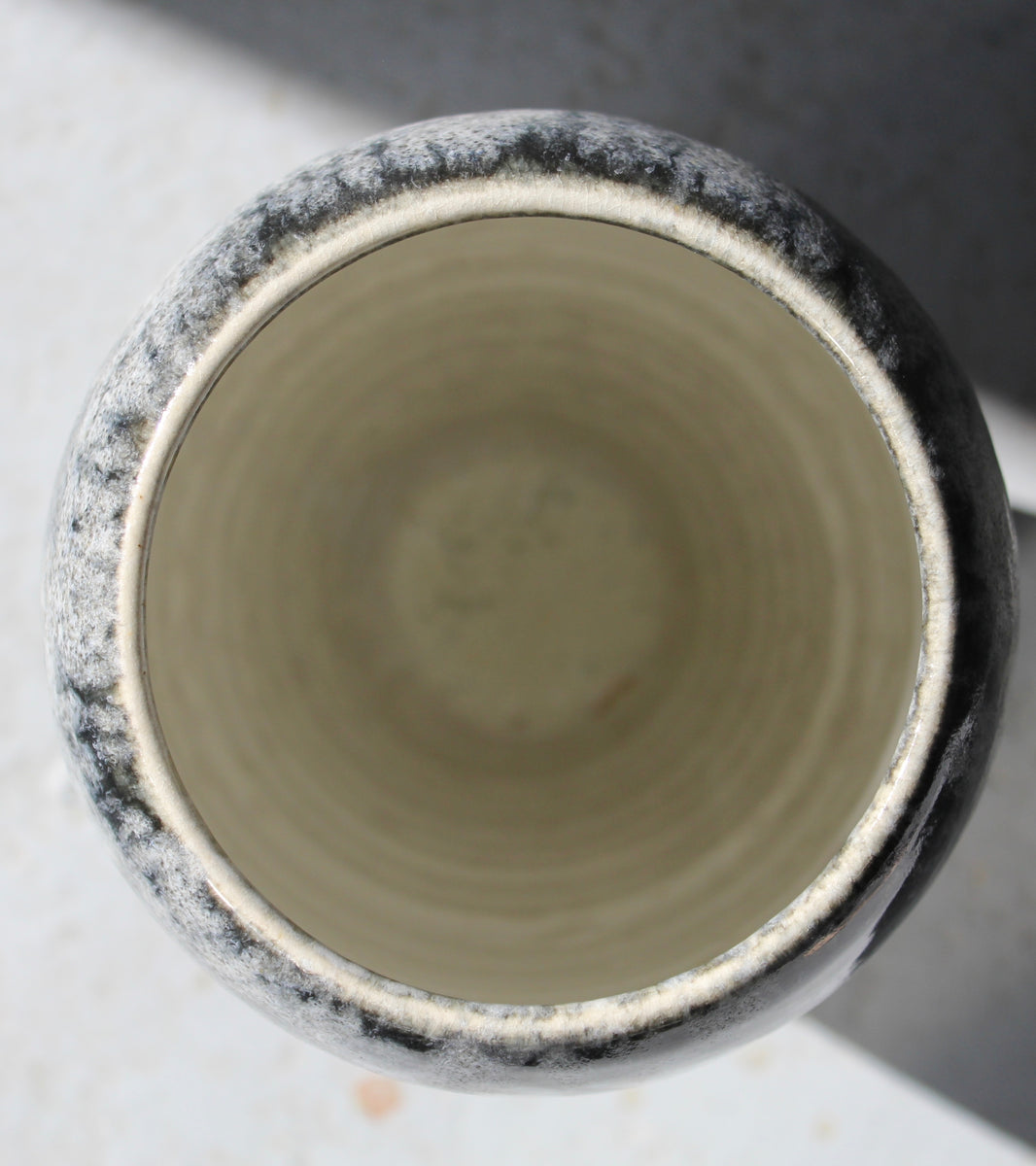 Broad-Shouldered Baluster Vase / Blue Glaze