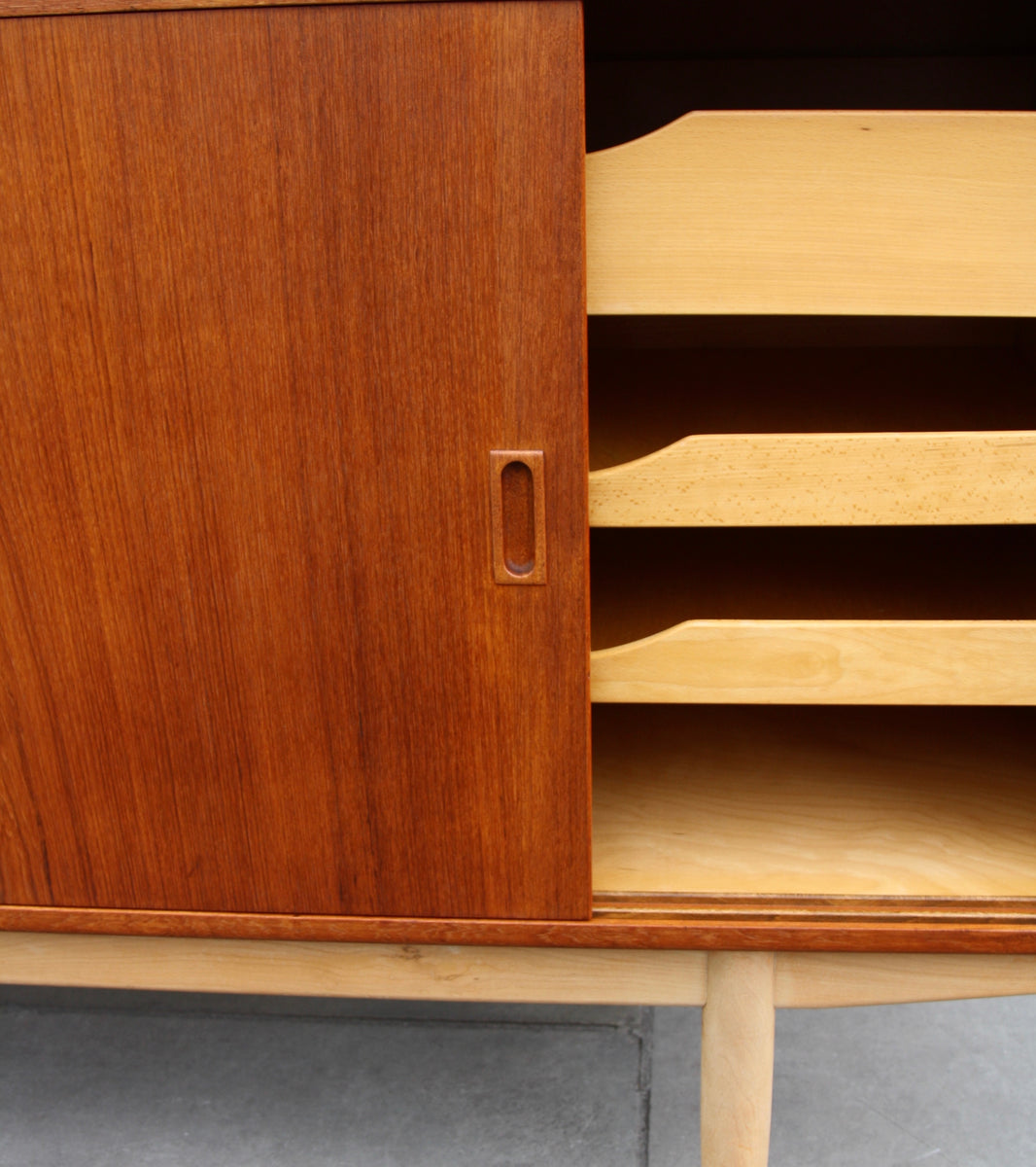 Model #160 Sideboard in Teak & Beech <br> by Børge Mogensen