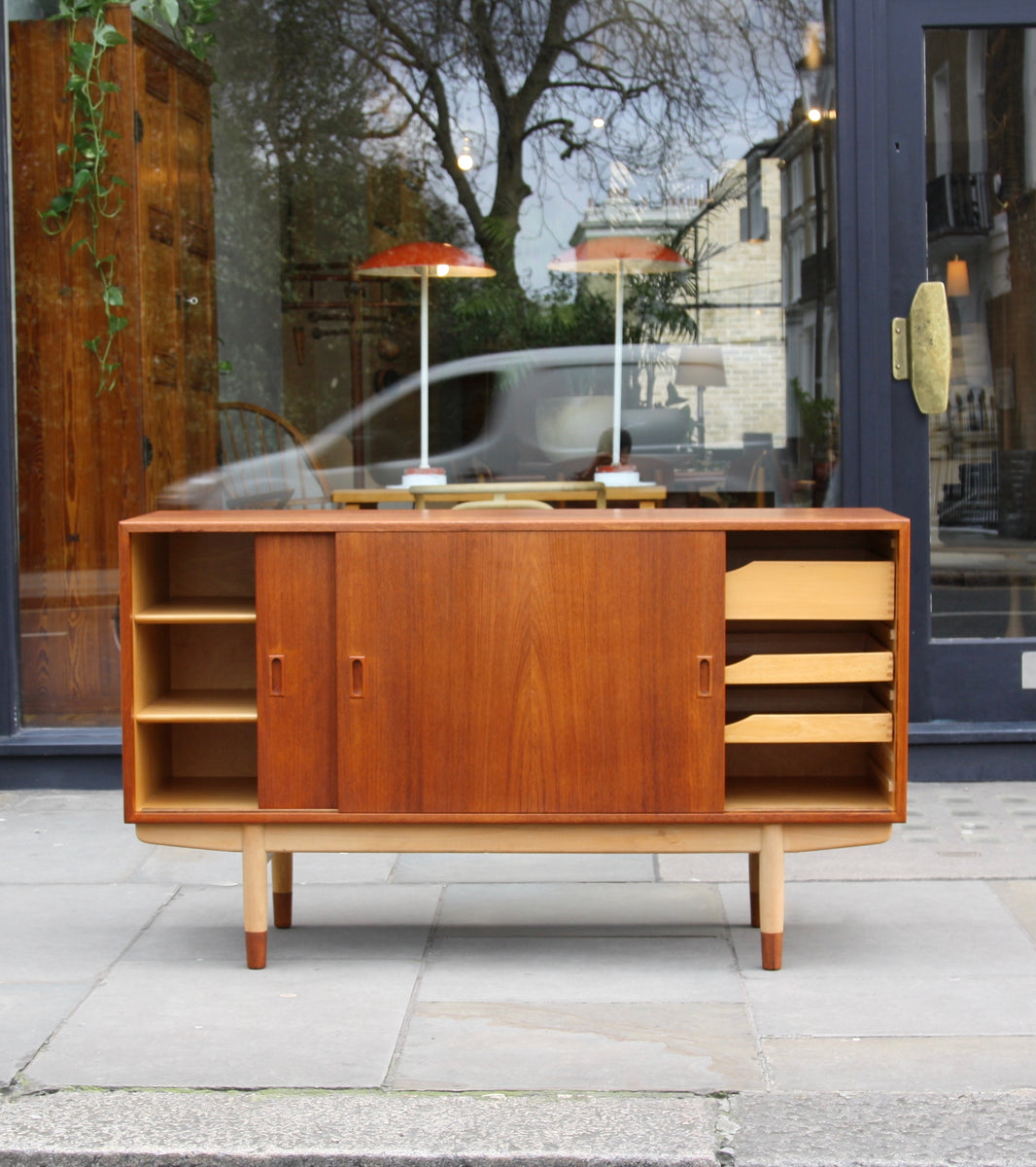 Model #160 Sideboard in Teak & Beech <br> by Børge Mogensen