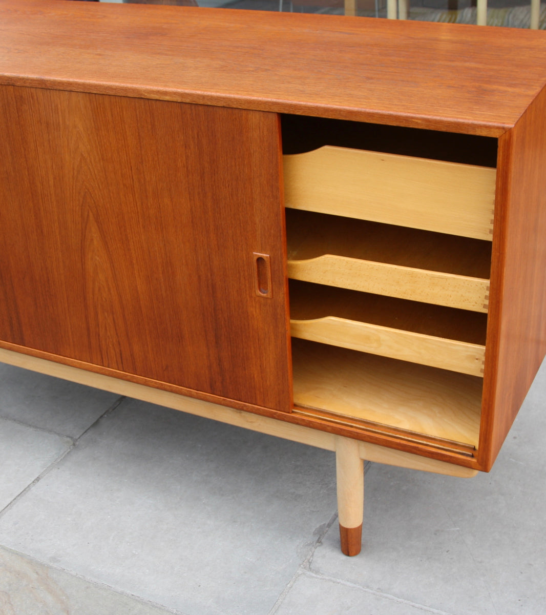 Model #160 Sideboard in Teak & Beech <br> by Børge Mogensen
