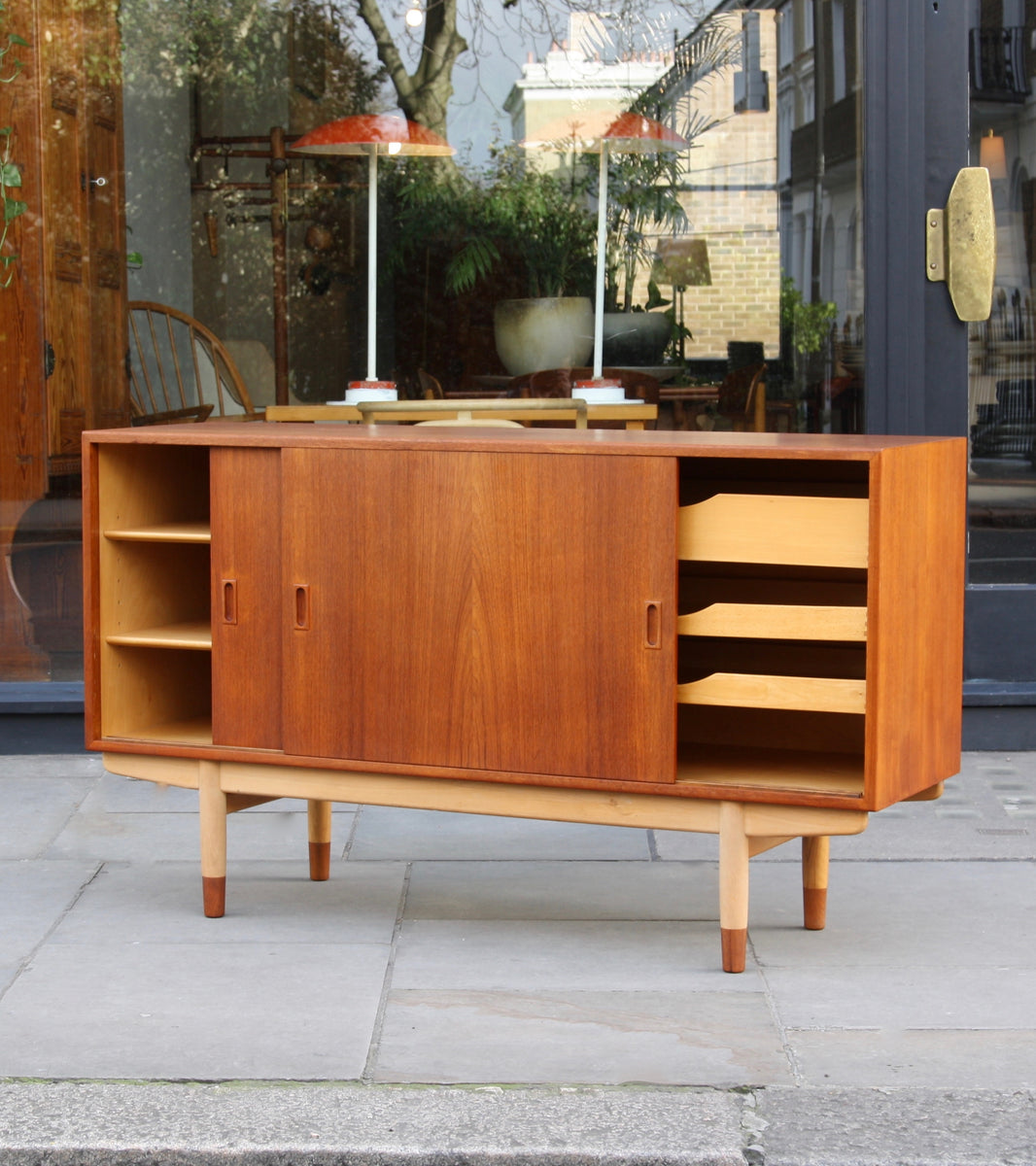 Model #160 Sideboard in Teak & Beech <br> by Børge Mogensen