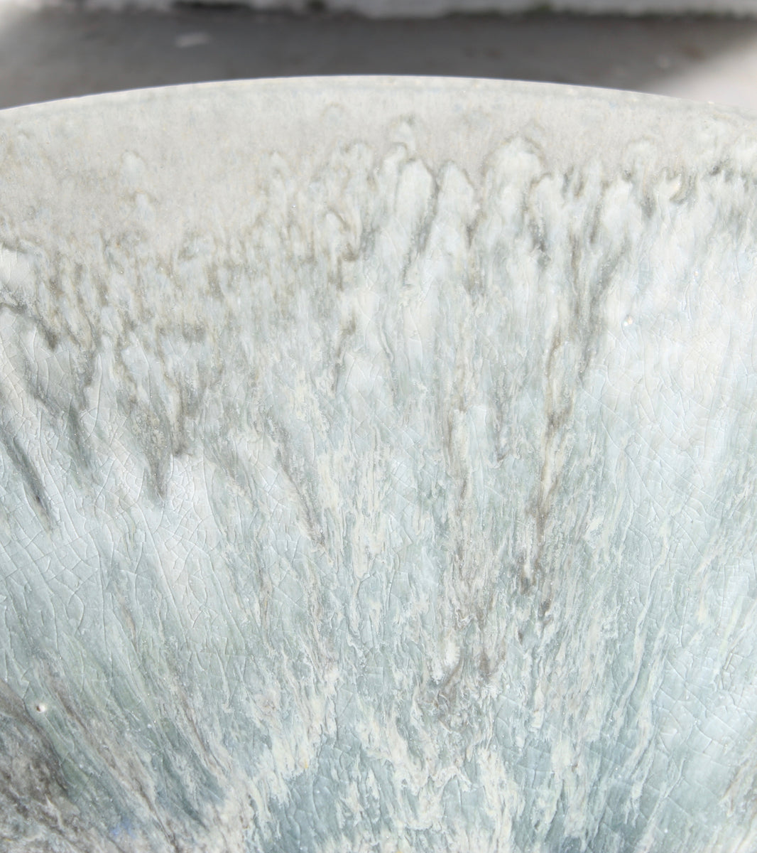 Large Medium Deep Charger / Aquatic Coloured Glaze