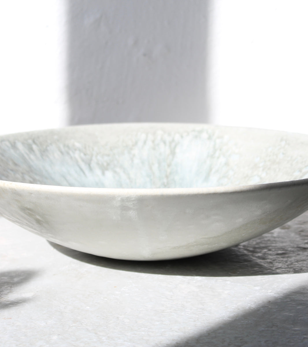 Large Medium Deep Charger / Aquatic Coloured Glaze