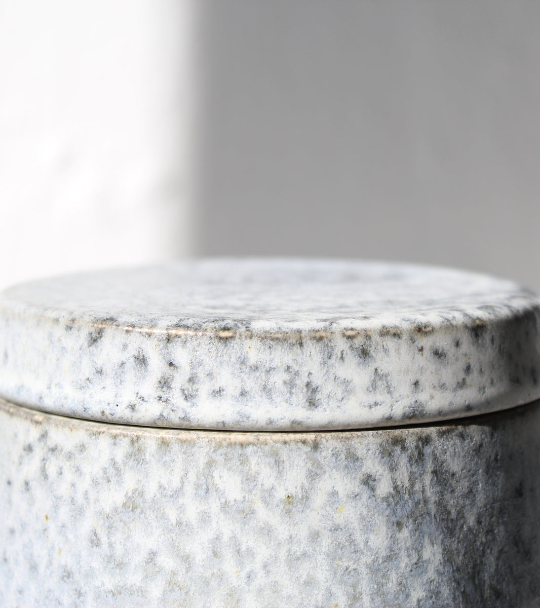 Large Lidded Jar <br> Silver Glaze