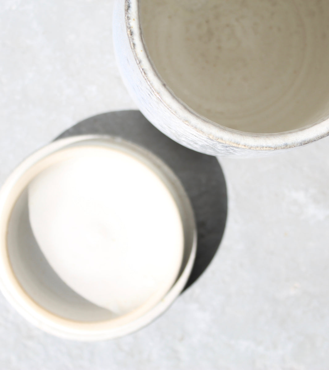 Large Lidded Jar <br> Silver Glaze