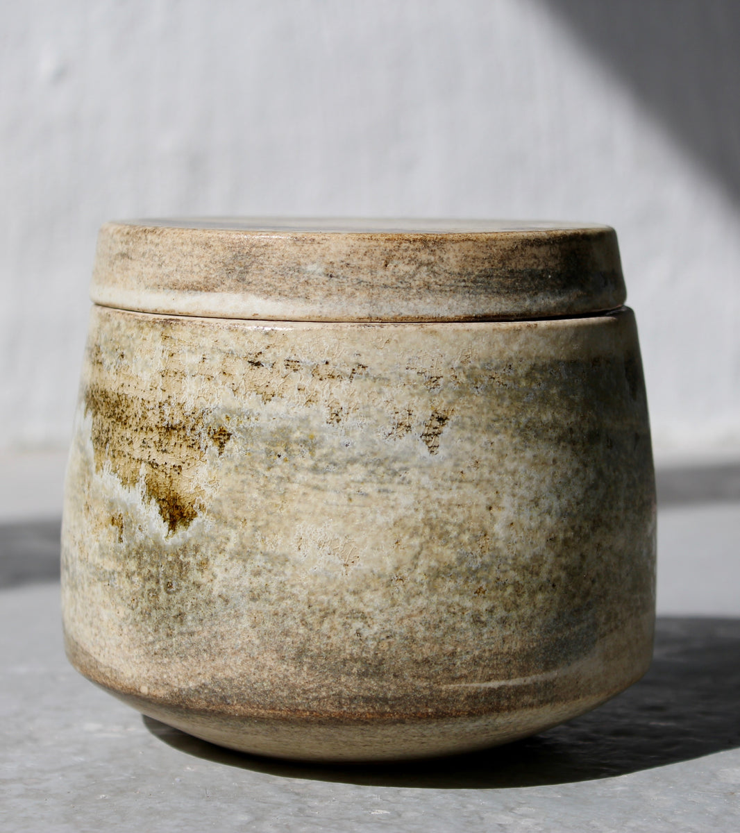 Little Lidded Jar <br> Sand Glaze