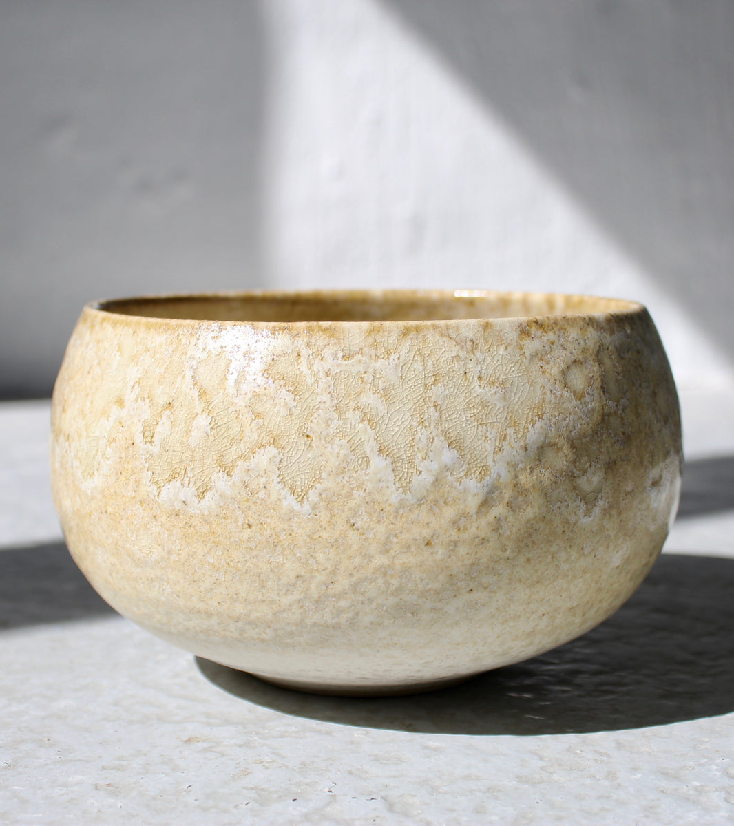 Small Cauldron Shaped Bowl <br> Sand Glaze
