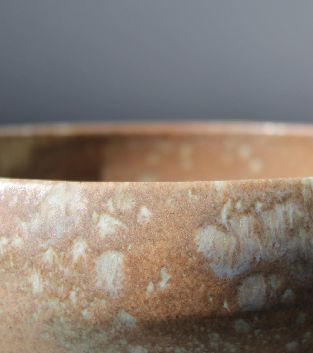 Closed Form Bowl / Terracotta & Green Glaze
