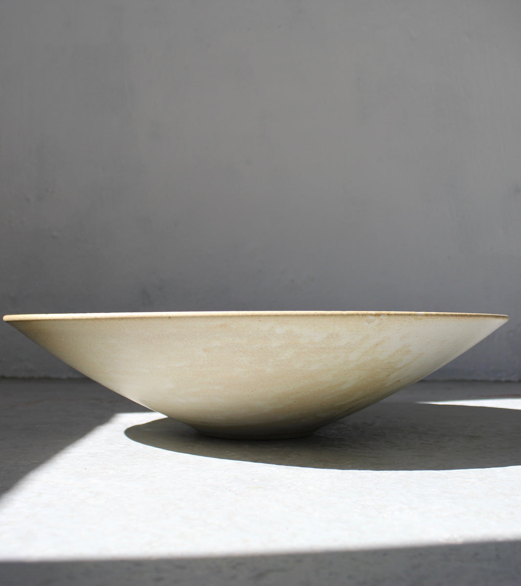 Massive Karahi Shaped Bowl <br> Sand Glaze