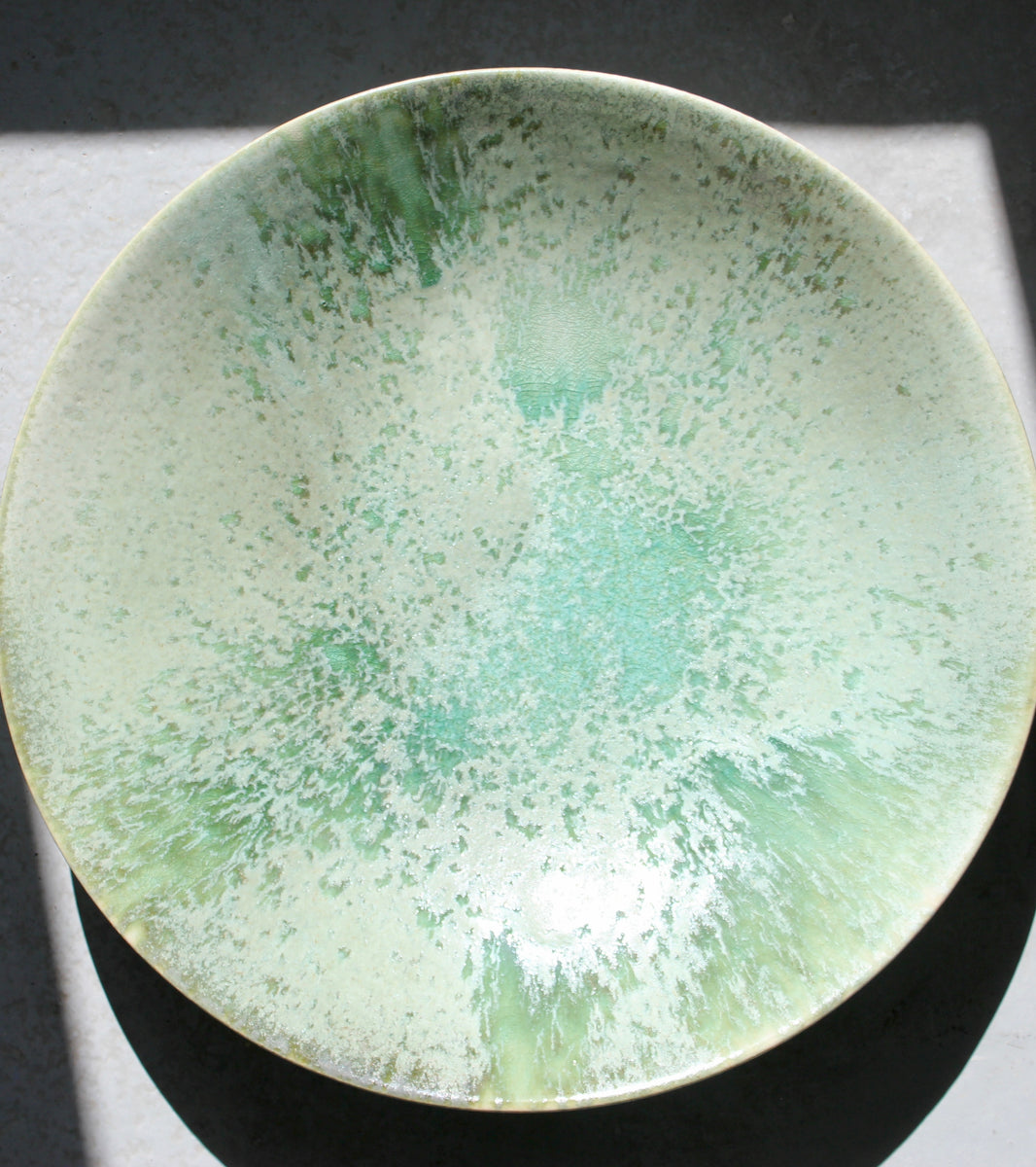 Humongous Platter Bowl / Green Glaze