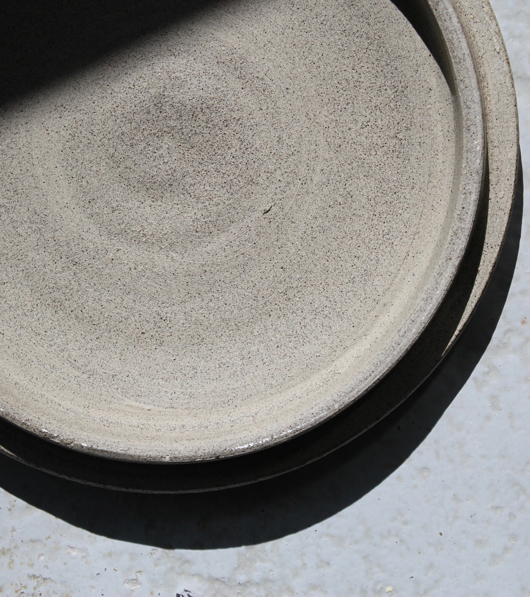 Large Lidded Tub <br> Chamotte Clay, Clear Glaze