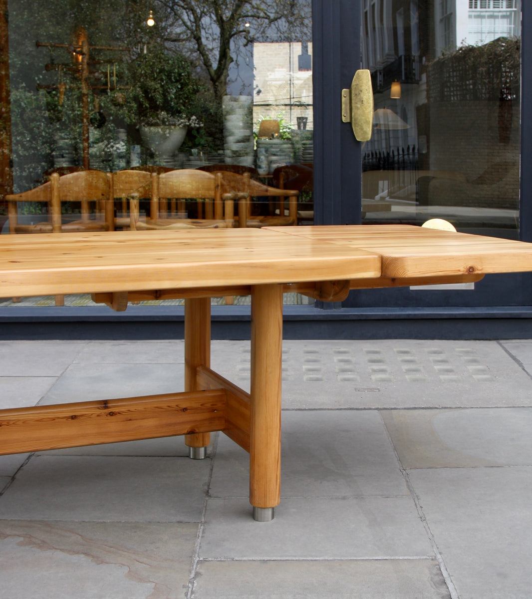 Extendable Solid Pine Table / Knud Friis & Elmar Moltke Nielsen