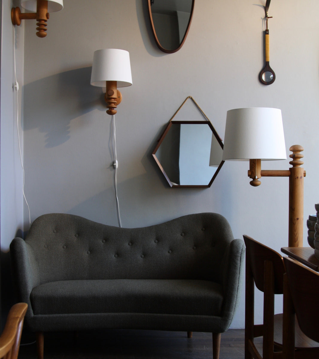 Brutalist Pine Floor Light / Uno & Östen Kristiansson