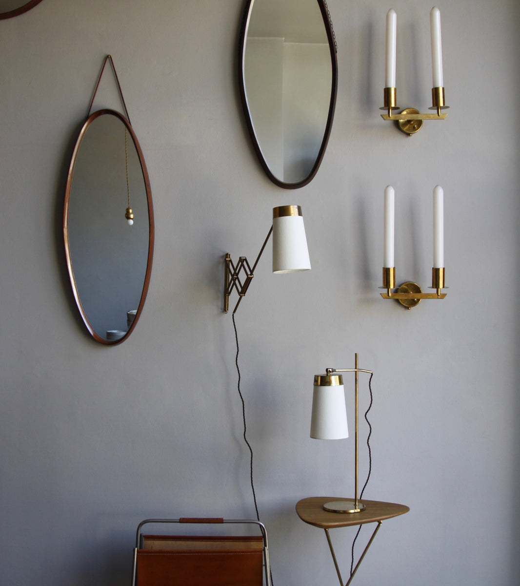 Polished Brass Table Light <br>Denmark, Circa 1950