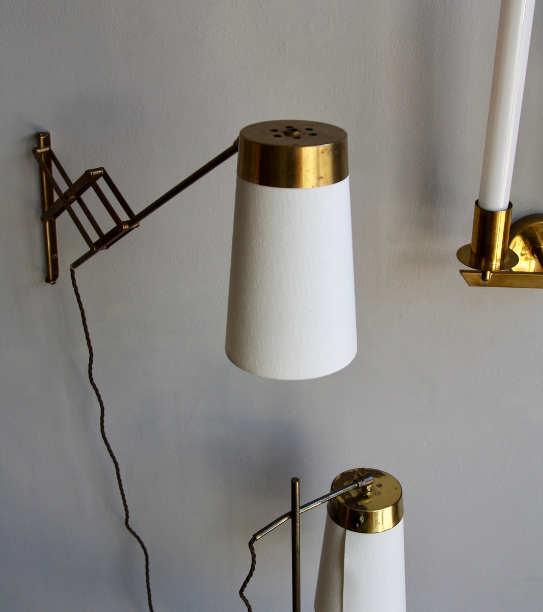 Polished Brass Table Light <br>Denmark, Circa 1950