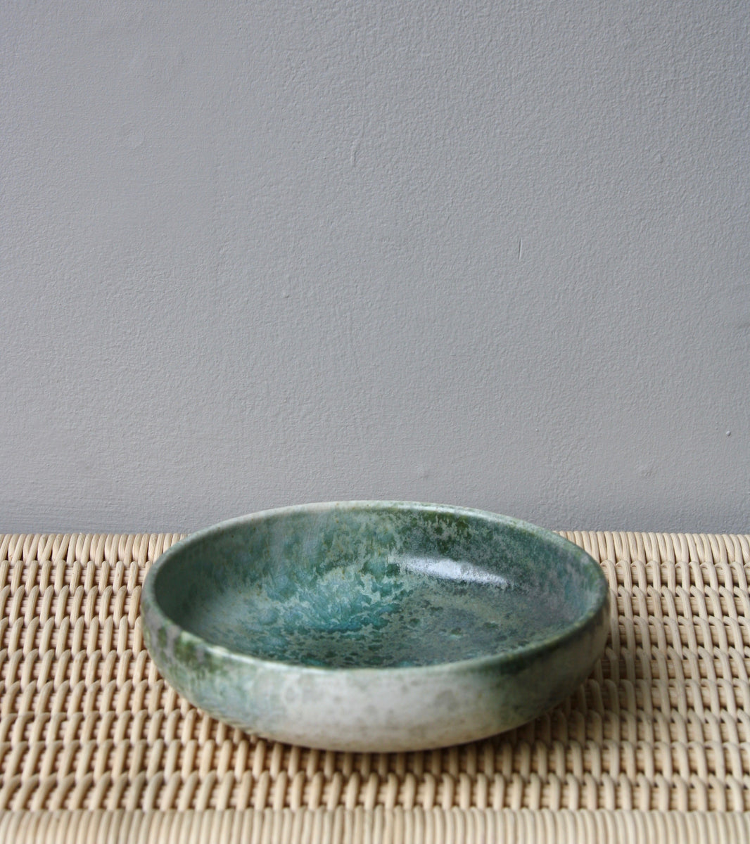 Medium Shallow Bowl / Green / Shape #8