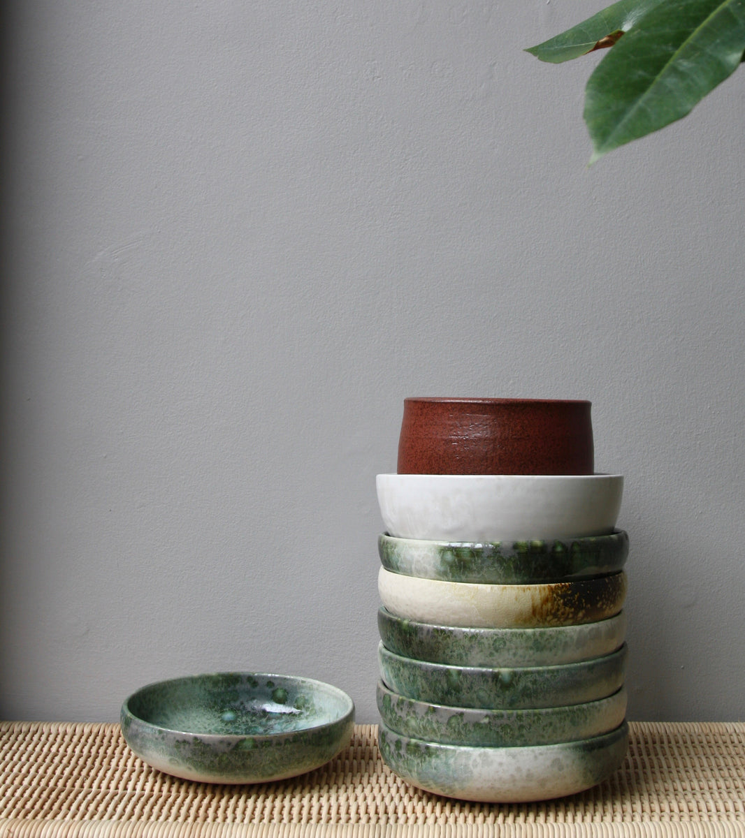 Medium Shallow Bowl / Green / Shape #8