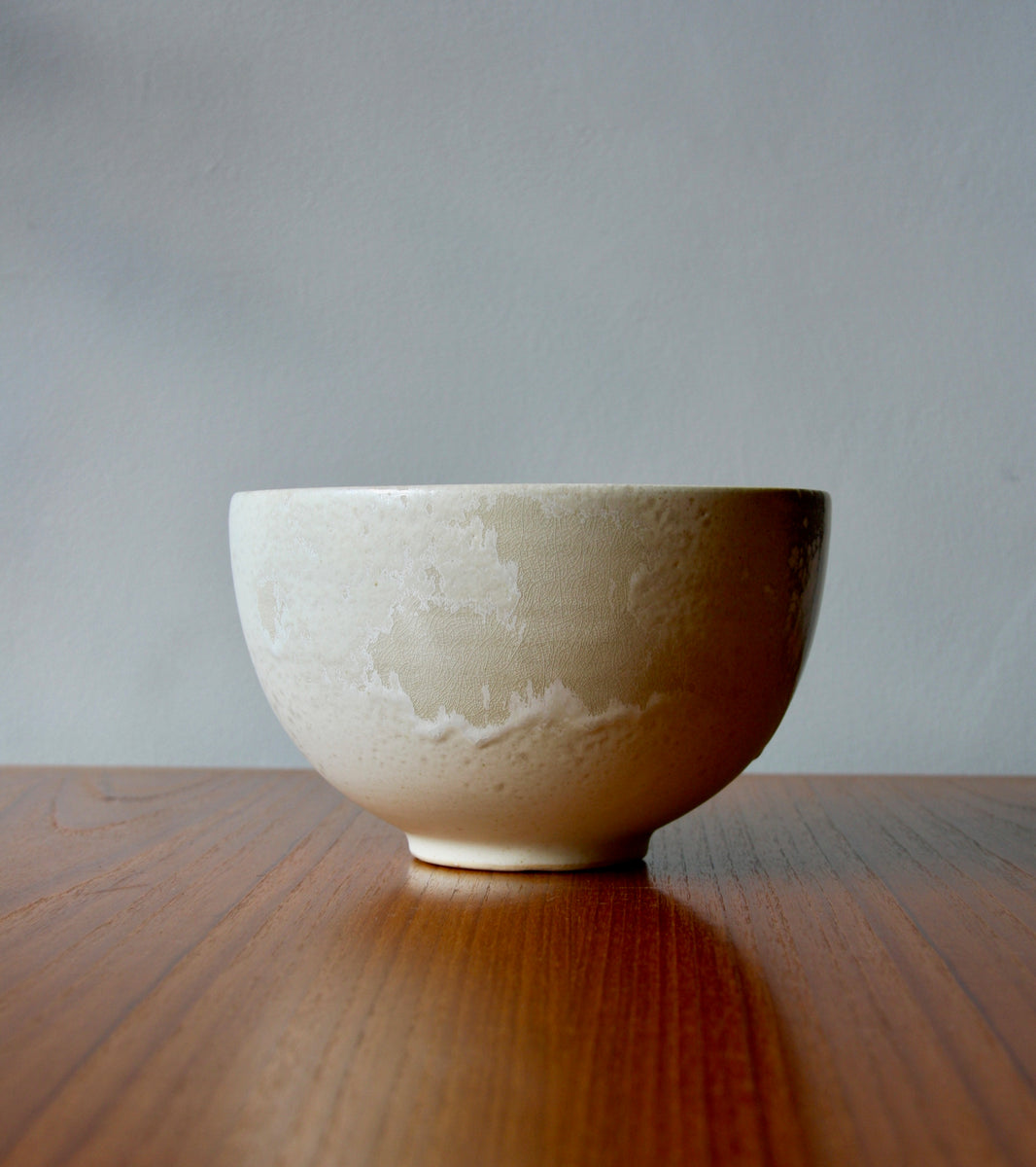 Large Deep Bowl / White & Yellow / Shape #12, Glaze C