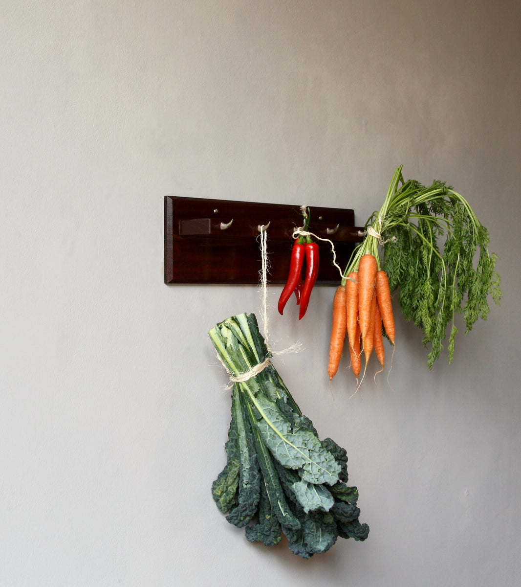 Wall Mountable Rack of Hooks / Carl Auböck