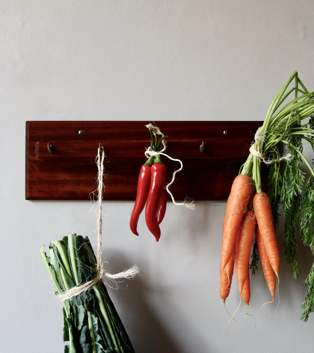Wall Mountable Rack of Hooks / Carl Auböck