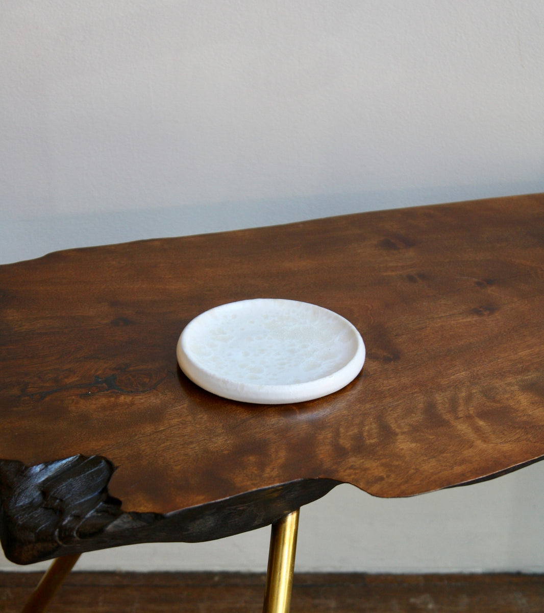 Small Rimmed Plate / Ivory / Shape #2, Glaze I