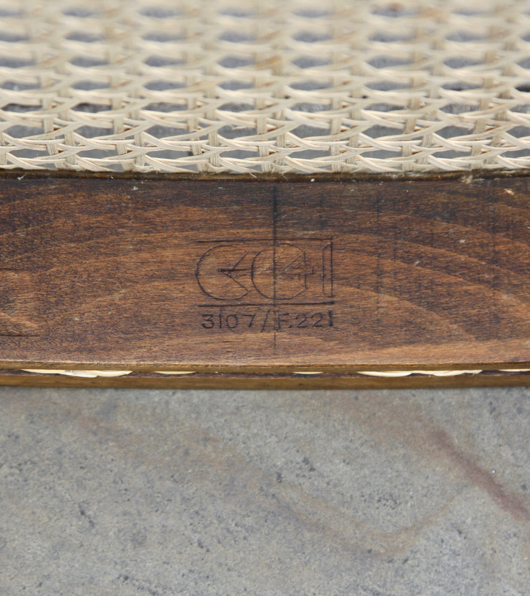 CC41 Oak & Cane Stool <br> Utility Furniture Scheme ~ Gordon Russell