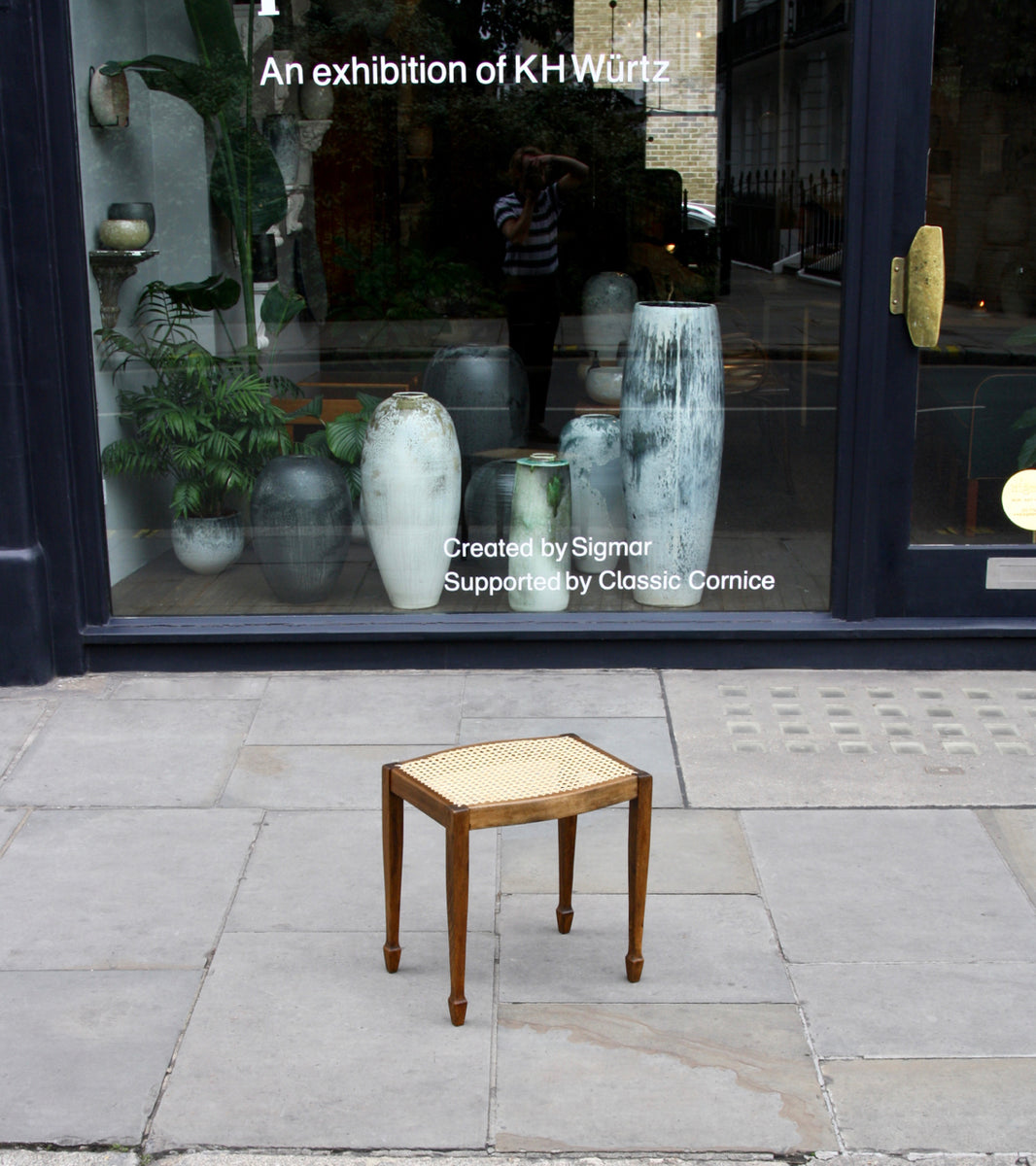 CC41 Oak & Cane Stool <br> Utility Furniture Scheme ~ Gordon Russell