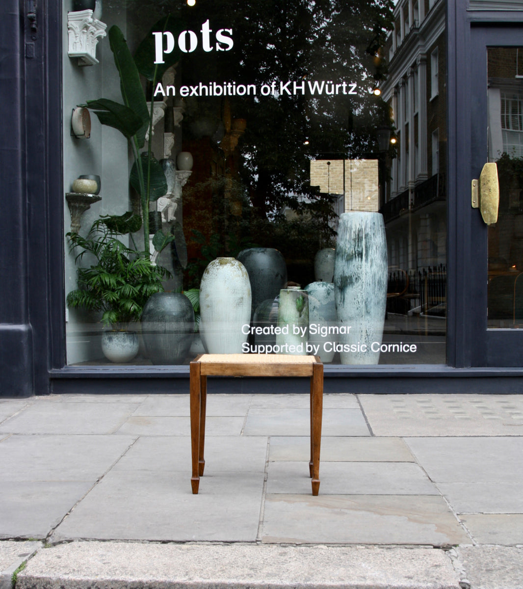 CC41 Oak & Cane Stool <br> Utility Furniture Scheme ~ Gordon Russell