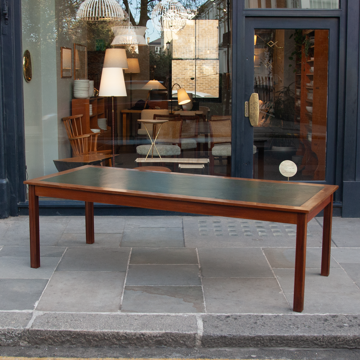 Large Mahogany/ Library or Refectory Table / Denmark, 1940s