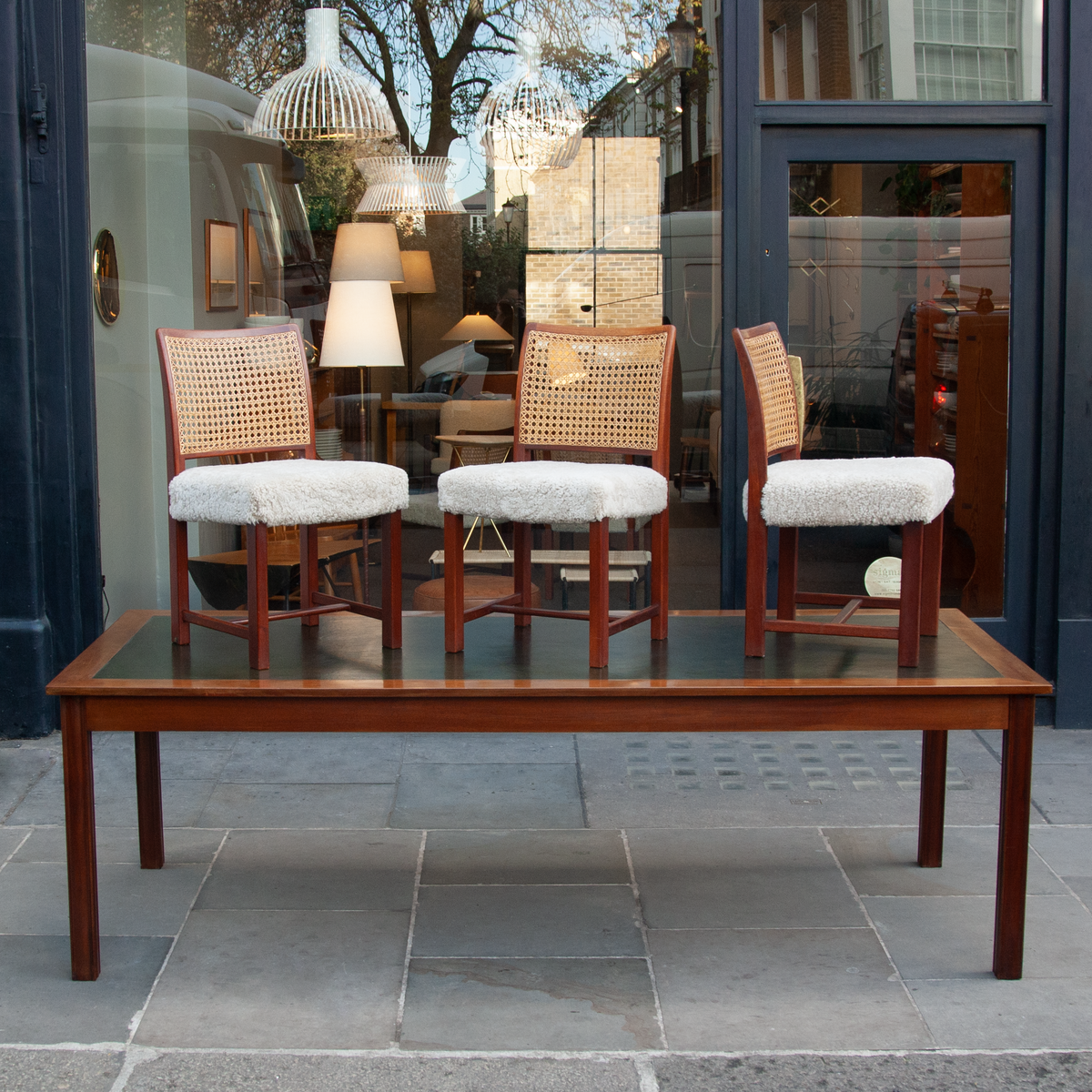 Large Mahogany/ Library or Refectory Table / Denmark, 1940s