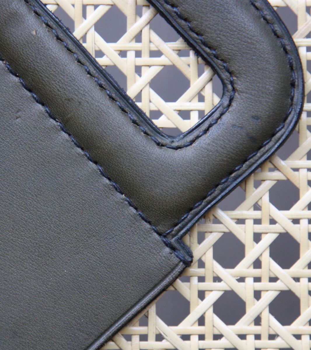 Green Leather Newspaper Carrier <BR> by Carl Auböck III