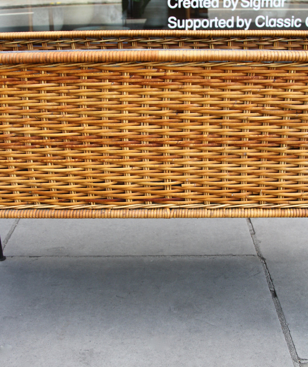Rectangular Wicker Planter <br>by Carl Auböck
