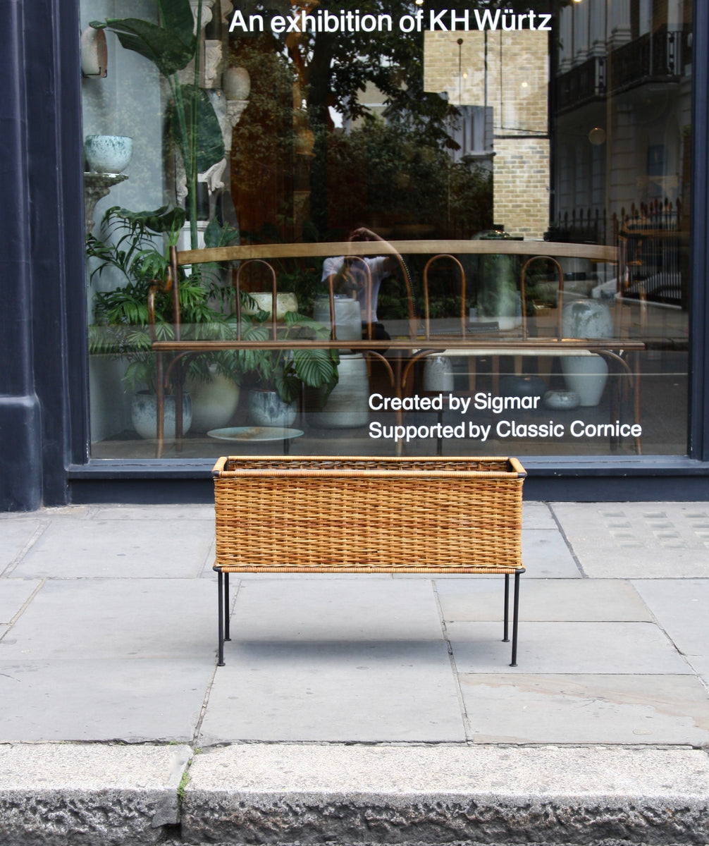 Rectangular Wicker Planter <br>by Carl Auböck