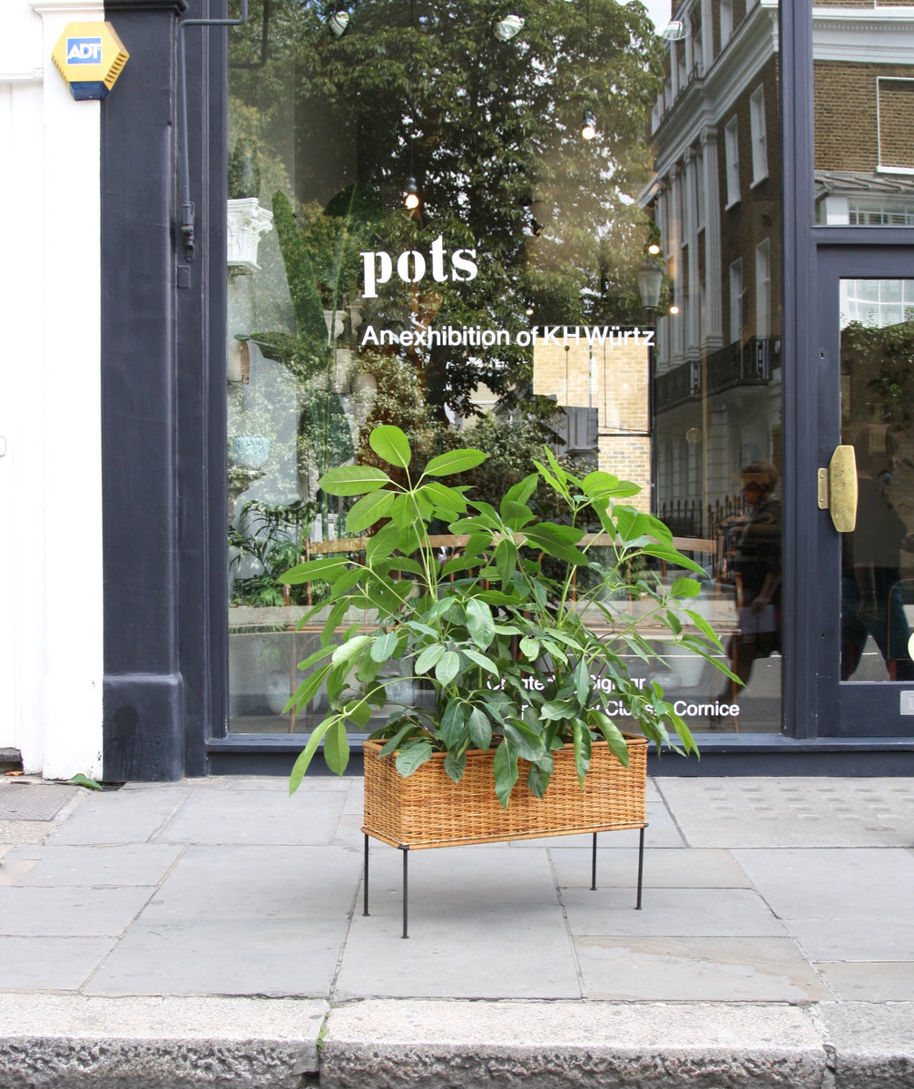 Rectangular Wicker Planter <br>by Carl Auböck