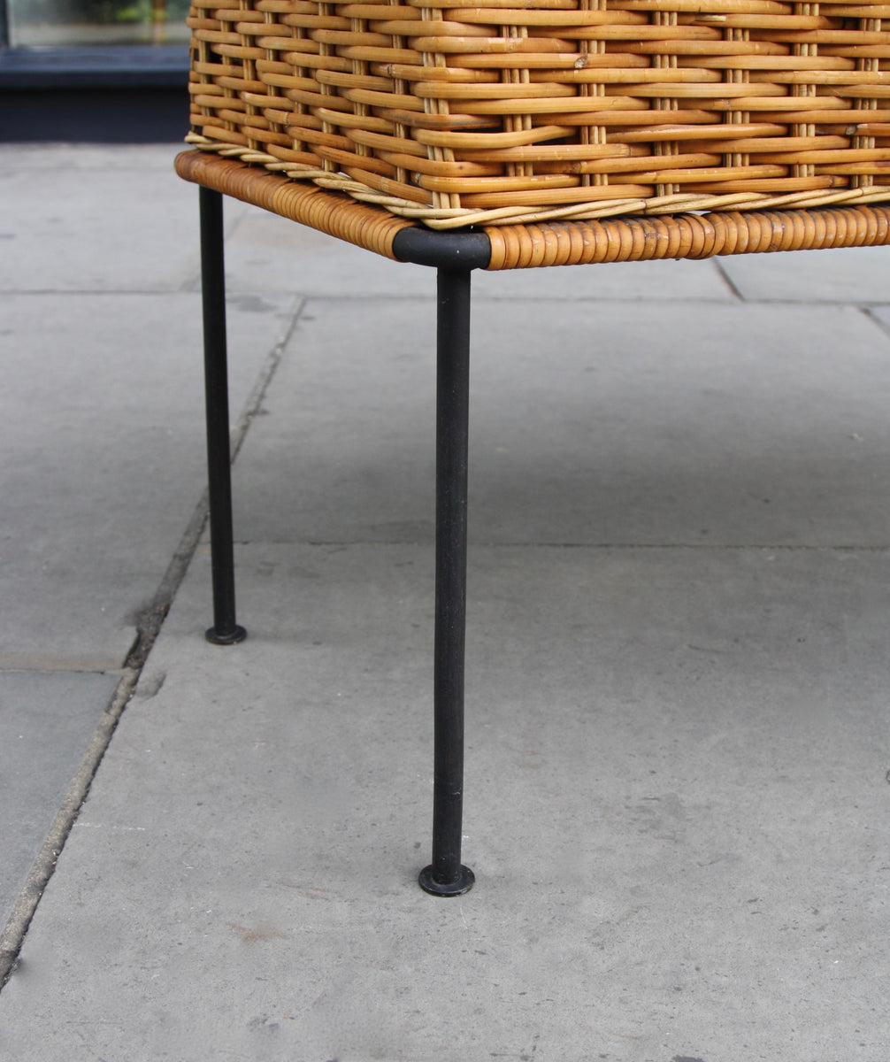 Rectangular Wicker Planter <br>by Carl Auböck