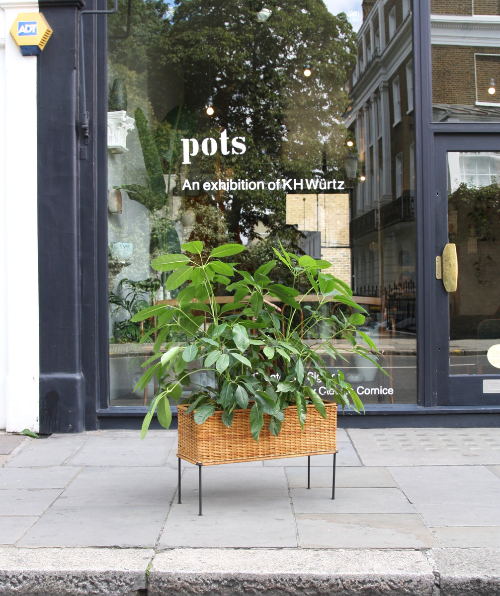 Rectangular Wicker Planter <br>by Carl Auböck