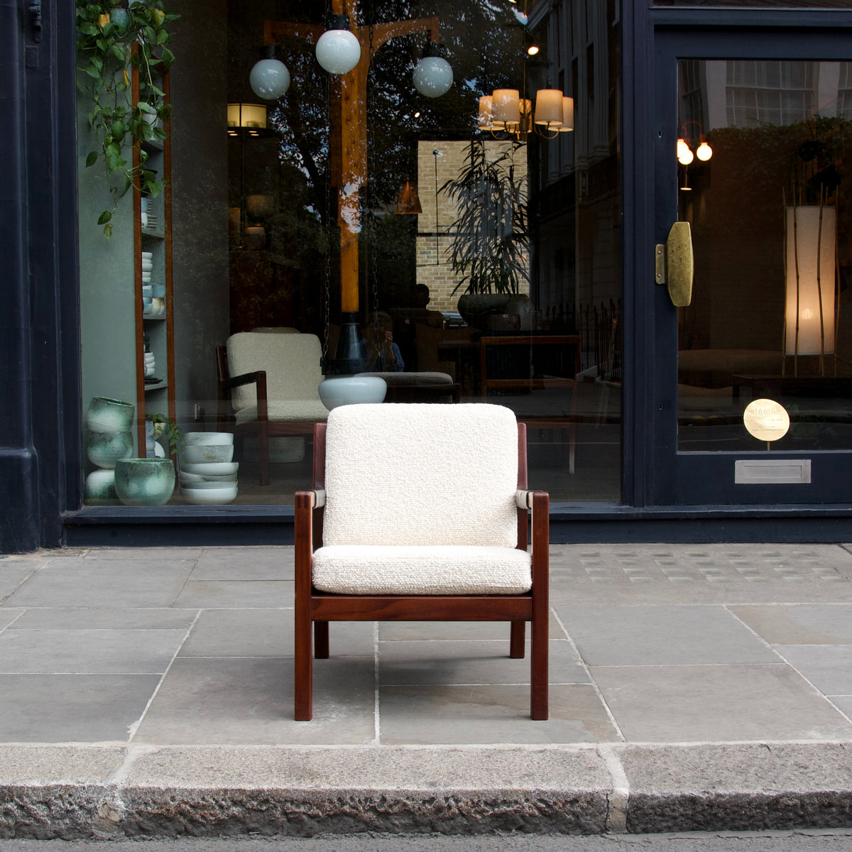 Walnut 'Trienna’ Armchair / Carl-Gustaf Hiort af Ornäs, Finland, 1950s