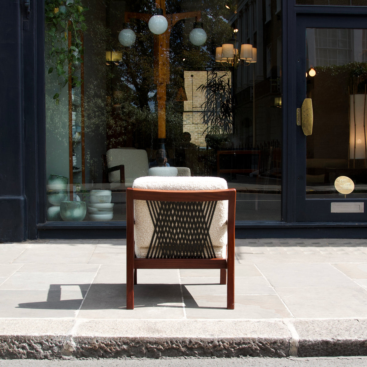 Walnut 'Trienna’ Armchair / Carl-Gustaf Hiort af Ornäs, Finland, 1950s