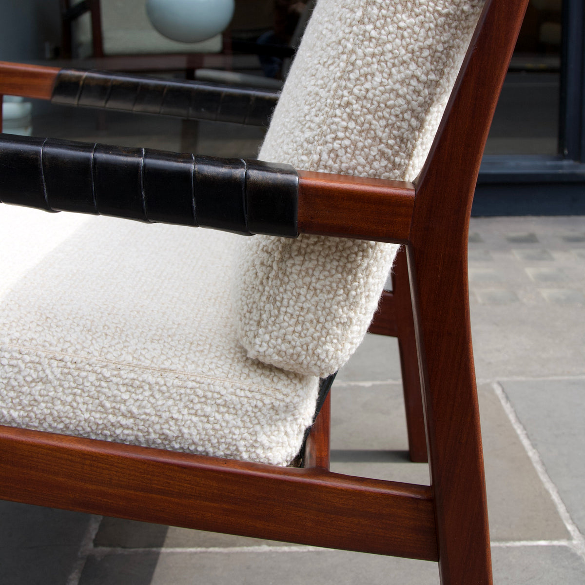 Walnut 'Trienna’ Armchair / Carl-Gustaf Hiort af Ornäs, Finland, 1950s